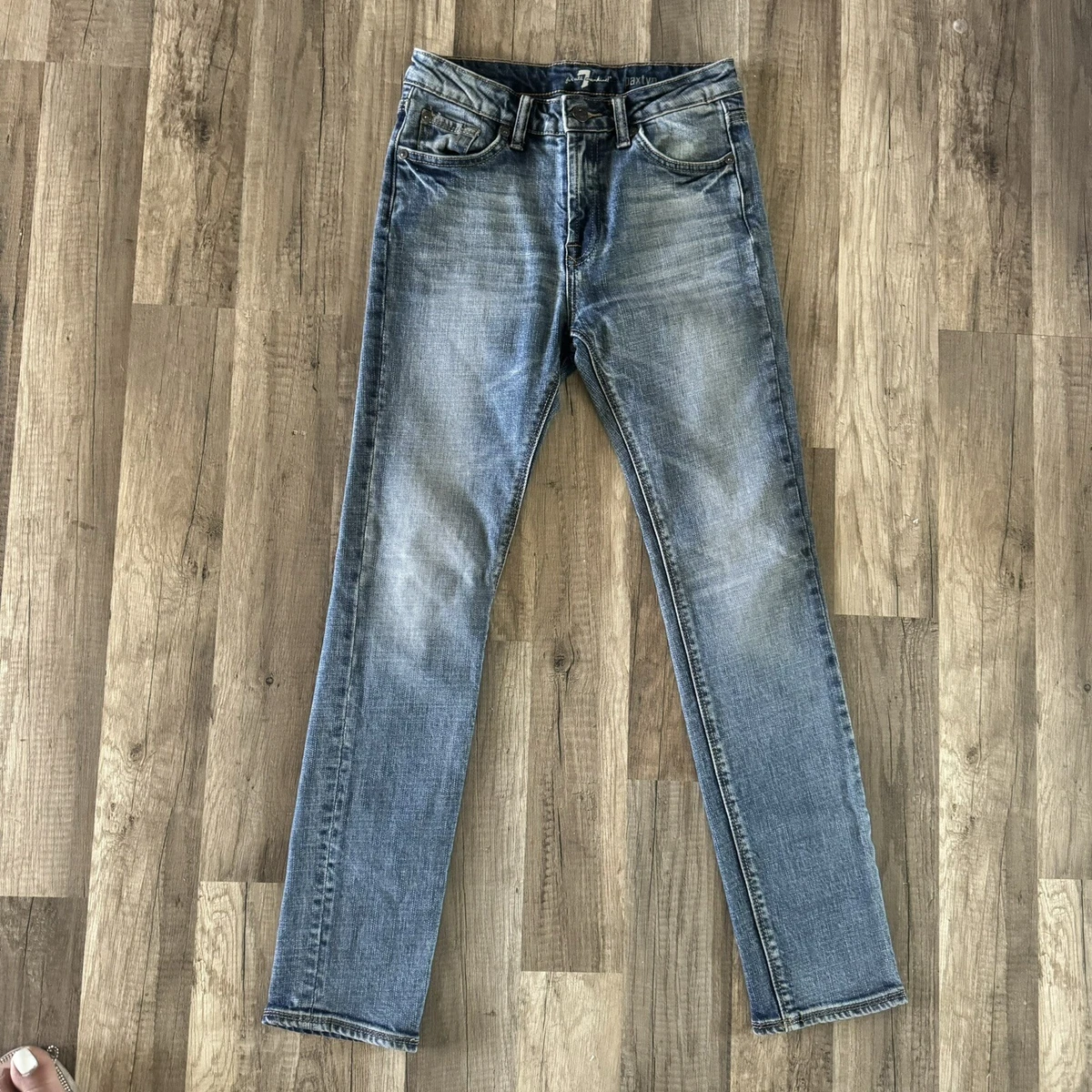 Jean 7 For All Mankind Garçon Taille 12, Bleu Foncé, Mélange Coton (occasion)