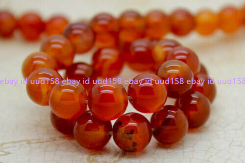 Karneol Glatt Rund Natur Kugel Kugel Edelstein Perlen (4mm 6mm 8mm 10mm) - Bild 13 von 20