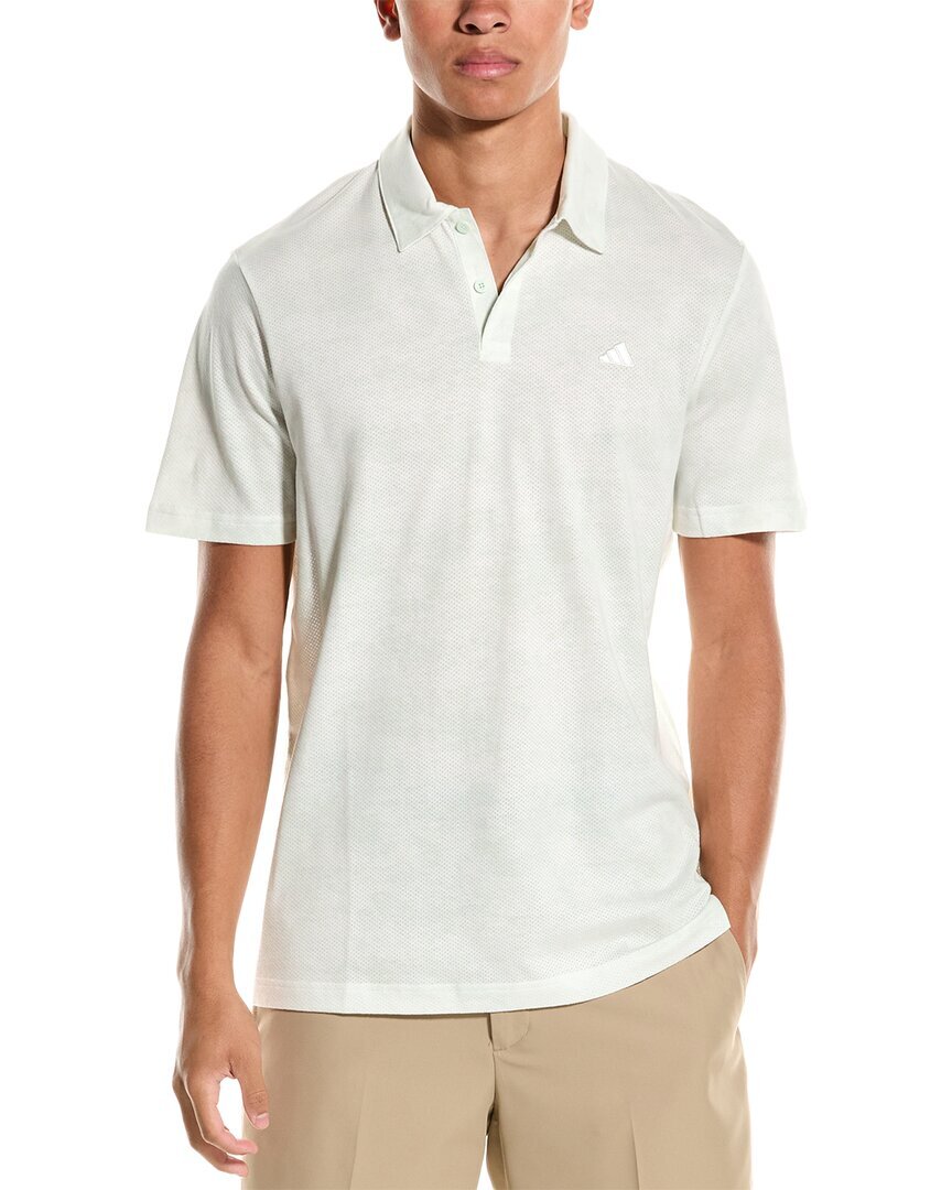 Футболка-поло Adidas Go-To с принтом Мужская зеленая S