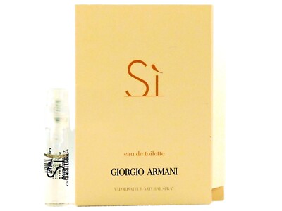 GIORGIO ARMANI SI EDT 1.5ml .05fl oz x 1 PERFUME SPRAY SAMPLE VIAL