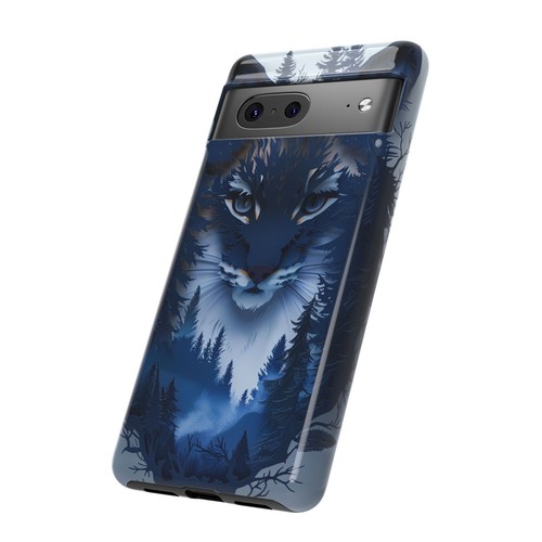 Blue Bobcat Wilderness Cat - Phone Ink Cover Case for iPhone, Galaxy, Pixel - 第 155/281 張圖片