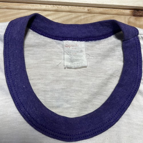 Vintage Swiss Alpine Festival Run For The Grapes Ringer Shirt Size XL Distressed - Picture 6 of 9