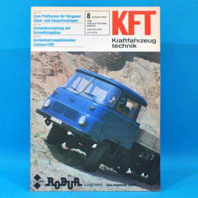 GDR KfT motor vehicle technology 8/1983 Citroen BX Robur Nissan Micra Skoda 120 H 70