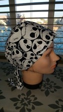 Surgical Scrub Hat Lightweight NIGHTMARE BEFORE CHRISTMAS Jack Pumpkin King