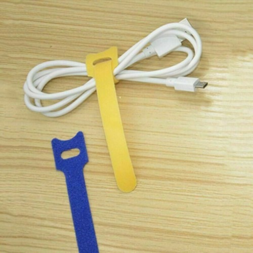 50 pcs Reusable Strap Organizer Cable Cord Wire Wrap Tie Tidy Straps Adjustable - Afbeelding 10 van 12