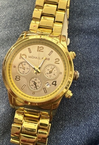 Reloj Michael Kors Acero Inoxidable MK-1038 Tono Dorado. Necesita batería - Imagen 7 de 10