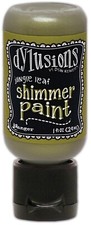 Dylusions Shimmer Paint 1oz-Jungle Leaf Pack of 3 
