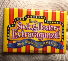 Button Pin 1997 Walmart Family Sock & Hosiery Extravaganza