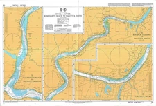Admiralty 135 Hugli River Kukrahatti Reach To Calcutta Docks Chart Map Maritime
