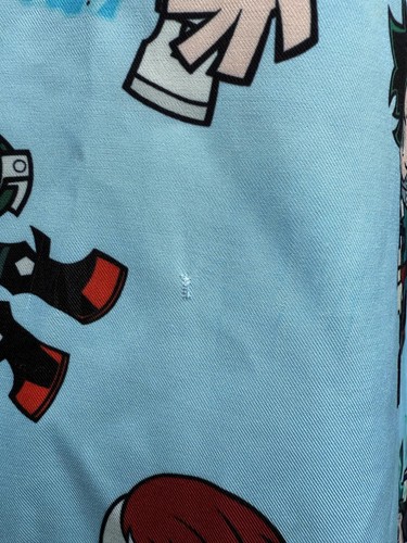 My Hero Academia Funimation Hot Topic Button Up Shirt Size XL Chibi Heroes Blue - Picture 3 of 5