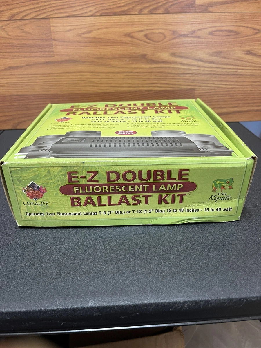 E Z Double Ballast Coralife for Fluorescent Lamp Ballast Kit