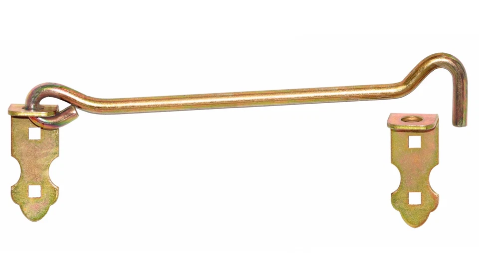 Sturmhaken 12x600mm mit Öse Platten Torbefestigung Schwere Ausführung Verzinkt.