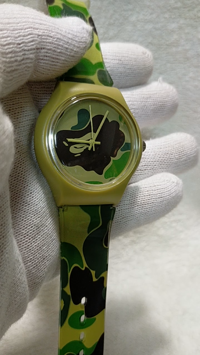 NEW A Bathing APE Watch BAPE Limited Green CAMO Version RARE NEW A Bathing APE Watch BAPE Limited Green CAMO Version RARE