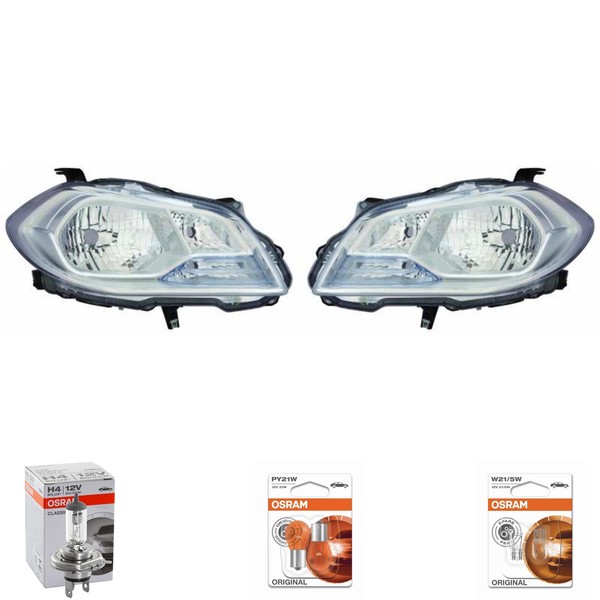 Halogen Scheinwerfer Set H4 FüR Suzuki SX4 S-Cross Inklusive Lampen-image
