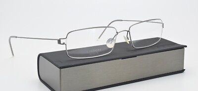 Lindberg Glasses Frame Hermod 54 col 10 Air Titanium Rim Satin Silver Rectangle