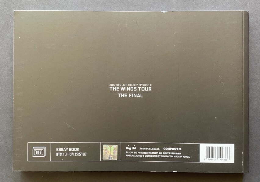 BTSThe Wings Tour Essay Book JUNGKOOK Photo Card eBay