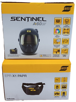 Esab Sentinel A60 Air & EPR-X1 PAPR Schweißhelm - NEU 