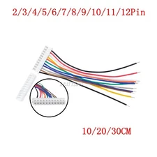 JST- XH2.54mm Pitch Female Male Connector Cable Plug Socket Wires 2 Pin -12 Pin