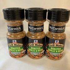 Lot of 3 McCormick Grill Mates Roasted Garlic  Herb Seasoning Mix 2.75 oz each