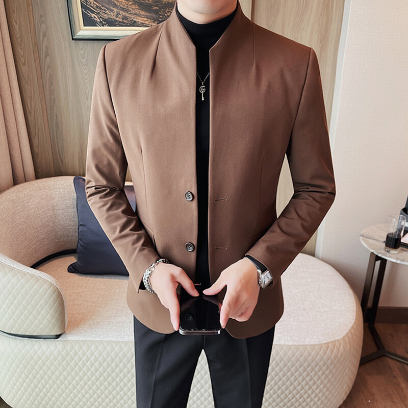 white christmas dresses Men Tweed Red Coat Over Winter Coat Red Trench Red Jacket Sainly 36 main image 1