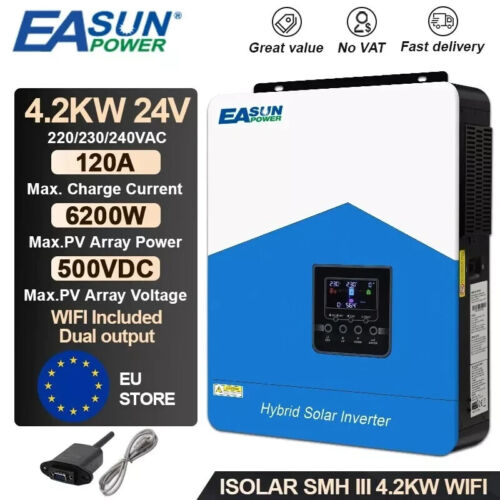 Inverter Solare Ibrido Con Supporto Wi-Fi 6200w/3000w/1800w 12v/24v - Foto 21 di 21