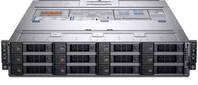 Dell C6400 12x 3.5'' Bay Chassis + 4x C6420 4x 8-Core Bronze 3106 64GB RAM Server