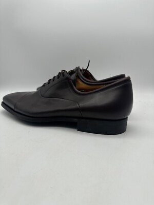 Magnanni Federico Cap Toe Oxford Mens Size 10 D Brown Leather Dress Shoes 12654 Magnanni Federico Oxford Cap Toe Dress Shoes Black Leather  main image 3