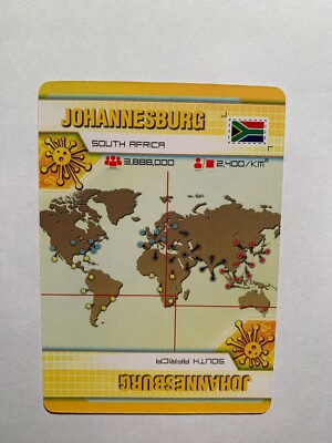 Pandemic     JOHANNESBURG    City Card     Z- MAN GAMES     2013