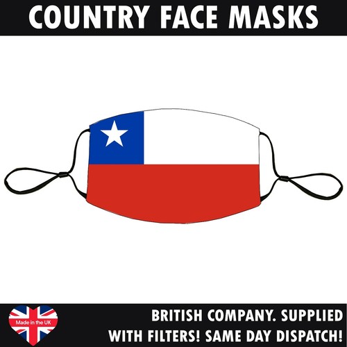 Lote de Máscara Facial Bandera Del País Reutilizable Lavable Transpirable Banderas Mundiales Hecho a Mano - Imagen 58 de 254