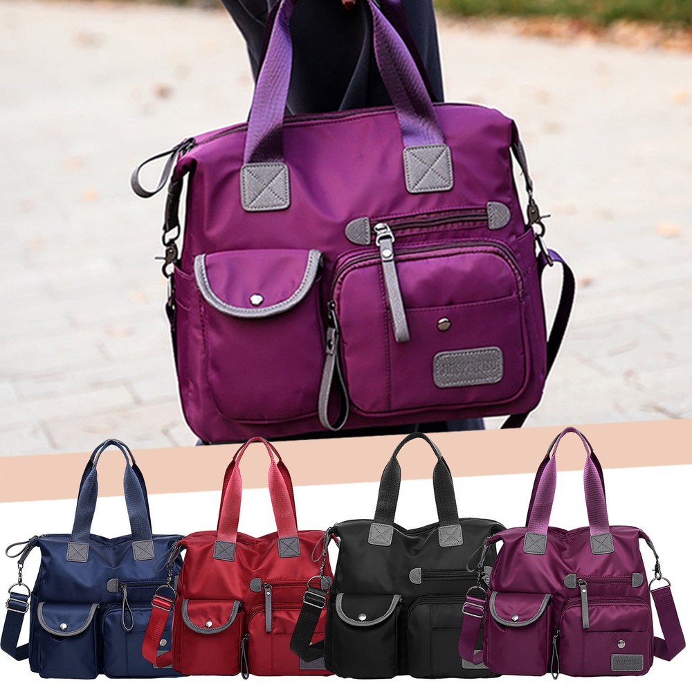 Women's Tote Purse Shoulder Crossbody Bag Small Handbag Multi-pocket Top Bags