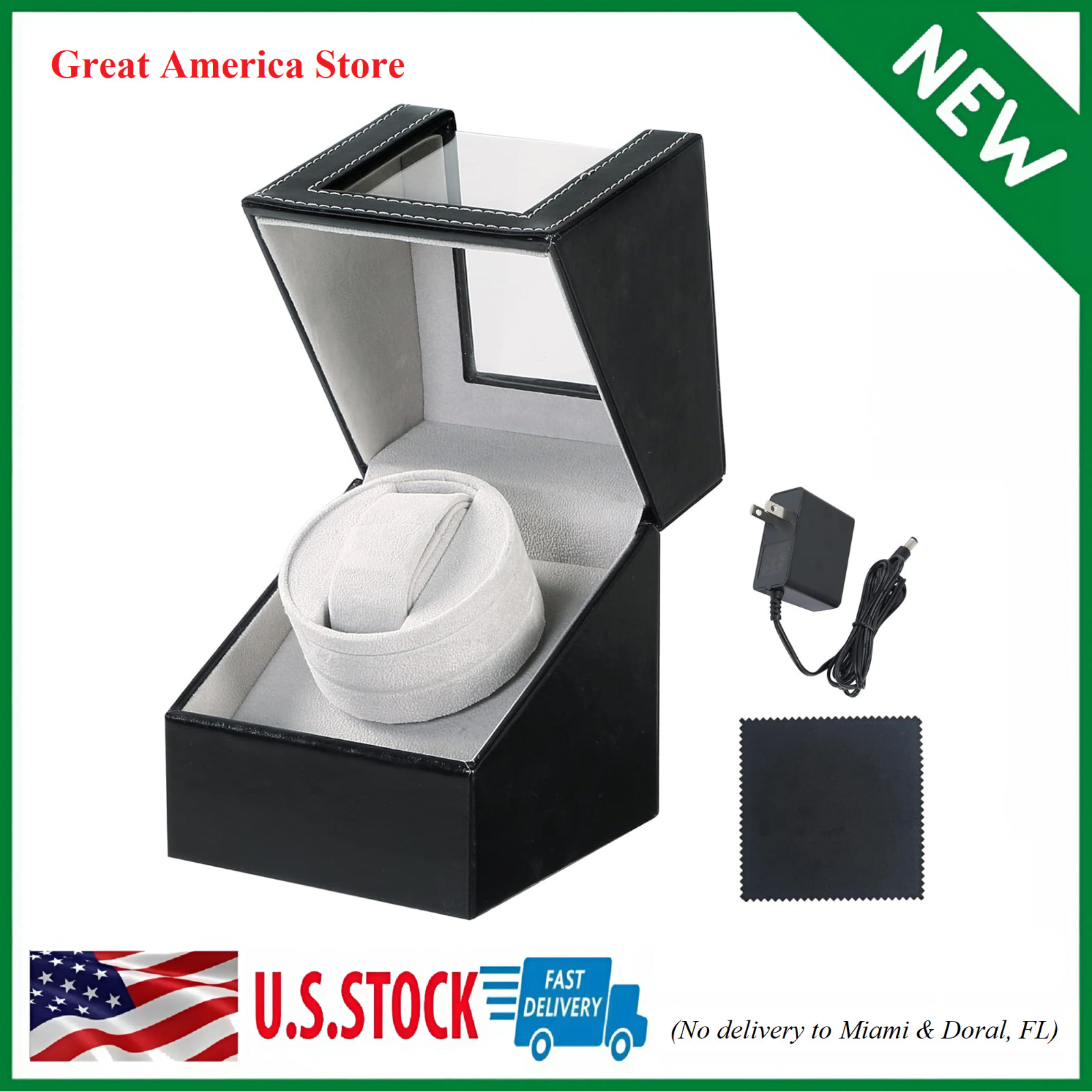 Watch Winder Single Automatic Winders Storage Box Case Rolex & Automatic Watches