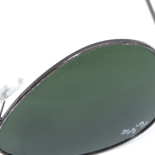 RAY BAN DIAMOND HARD RB3026 Teardrop Pilot Aviator Sonnenbrille Sunglasses Grün - Imagen 11 de 12