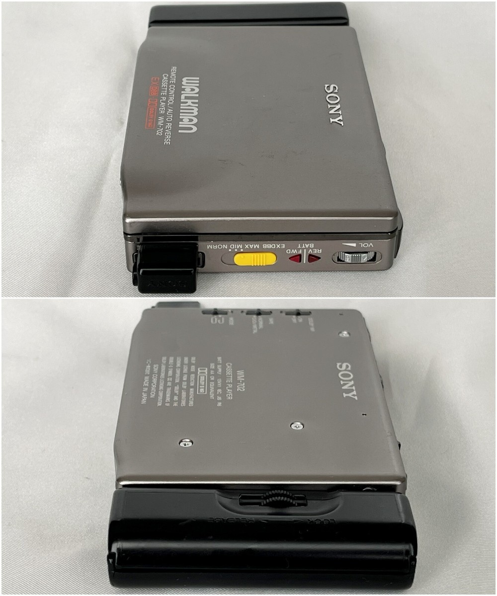 SONY WM-702 1990 Walkman As is W/accessories vintage