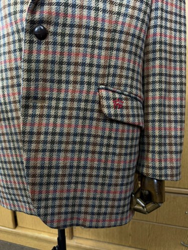 Montepicaza Mens pure wool Cashmere 1 Button Sport Coat jacket blazer Size 40S - Picture 5 of 24