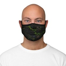 Secret Forest Fitted Polyester Face Mask