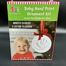 DIY Hand Print Foot Print Ornament Memory Footprint Willow Street Christmas