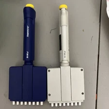 One THERMO Fisherbrand Finnpipette 50-300uL 8 Channel Pipette Pipetman Working