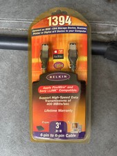 3' Belkin 1394 Firewire Cable 6-pin to 6-pin , factory sealed