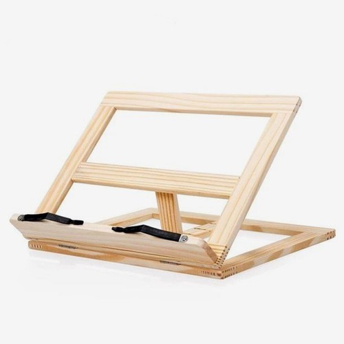 Wooden Reading Rack Student Child Tablet Stand Desktop Book Holder - Afbeelding 10 van 11