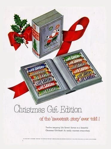 POP POSTERS Life Savers Christmas Book Ad (Sweet Story) POSTER 24 X 18 INCH Classic Wall Art