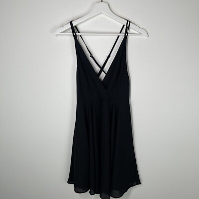 cavani mini dress Sweetheart Neckline Cap Sleeve Mini Dress in Black - 12