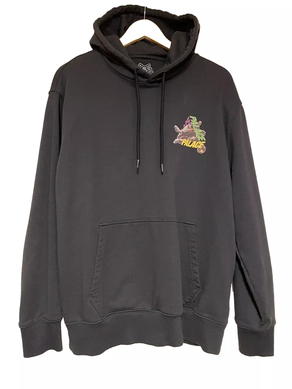 SWEAT SHIRT À CAPUCHE PALACE OCTO SUPREME BOITE LOGO CDG NOIR LARGE