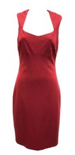 Cache Size 4 Dress Valentine Red Stretch Fitted Sheath Womens Dress Rayon USA