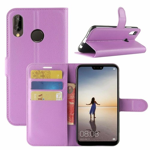 For Huawei P20 Pro Lite Wallet Leather Flip Shockproof Card Holder Case Cover - Picture 15 of 18