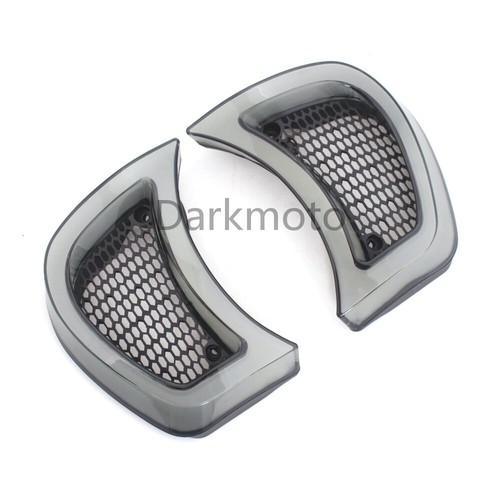 Acentos de señal de giro LED ámbar de ventilación de faros para Harley Road Glide FLTRXS 15-23 - Imagen 15 de 16