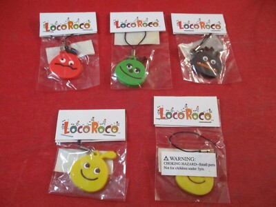 Loco Roco Playstation Portable PSP Promo Charm Dangler Yellow Red Green Black
