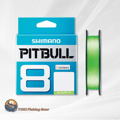 SHIMANO PITBULL 8 Braided Line PE#1-300m Lime Green Shipping SHIMANO PITBULL 8 Braided Line PE#1-300m Lime Green Shipping