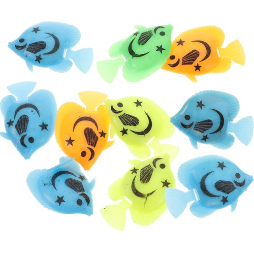 10 Pcs Simulated Plastic Fish Child Artificial Tank Aquarium Floating - Picture 7 of 12