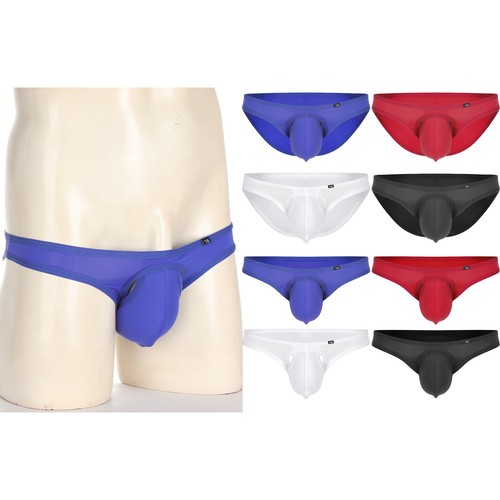Mens Bulge Pouch Thongs Underwear Sexy Low Rise Seamless Bikini G-string Panties - Picture 2 of 84