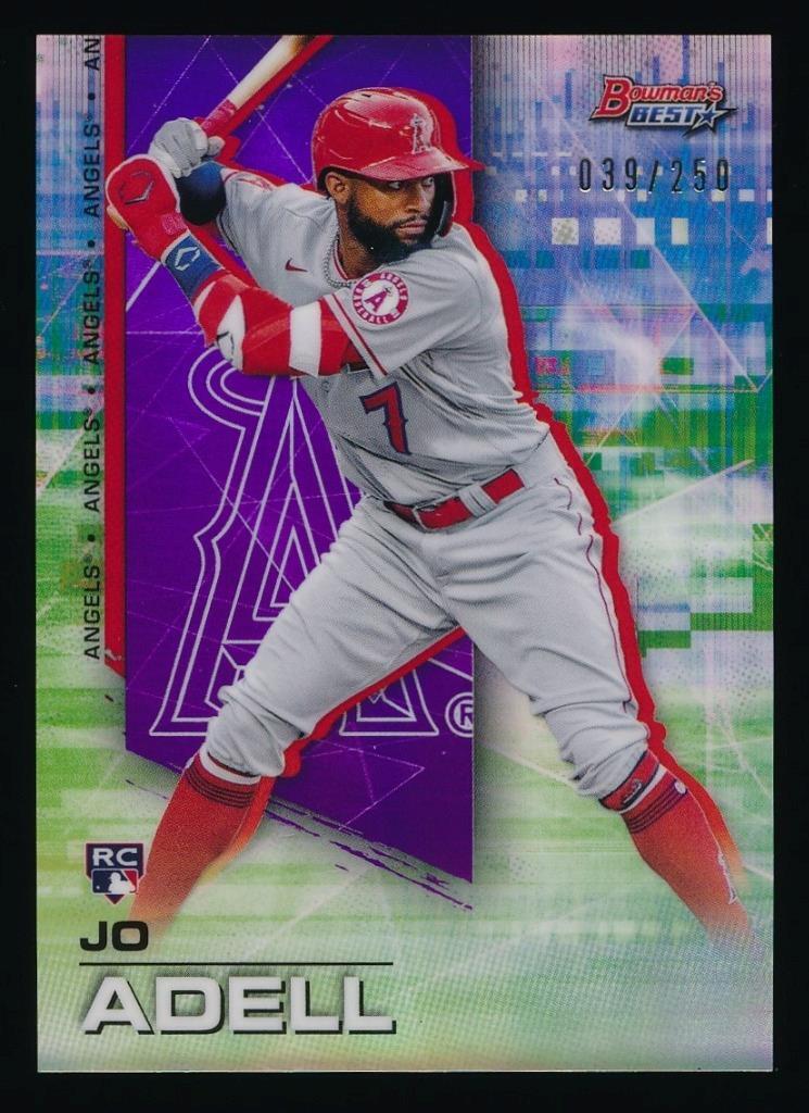 2021 Bowman's Best JO ADELL Purple Refractor RC /250 *Angels* NRMT-MT+